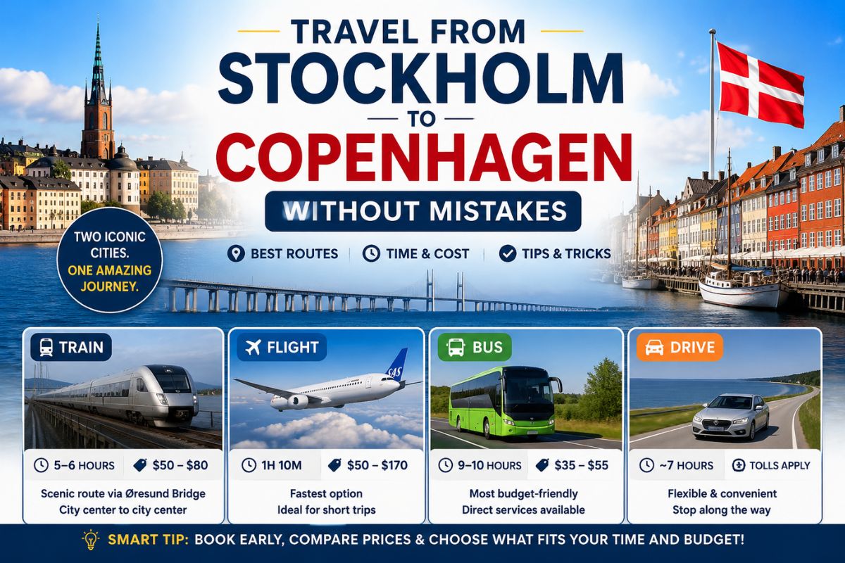 Travel From Stockholm to Copenhagen Without Mistakes